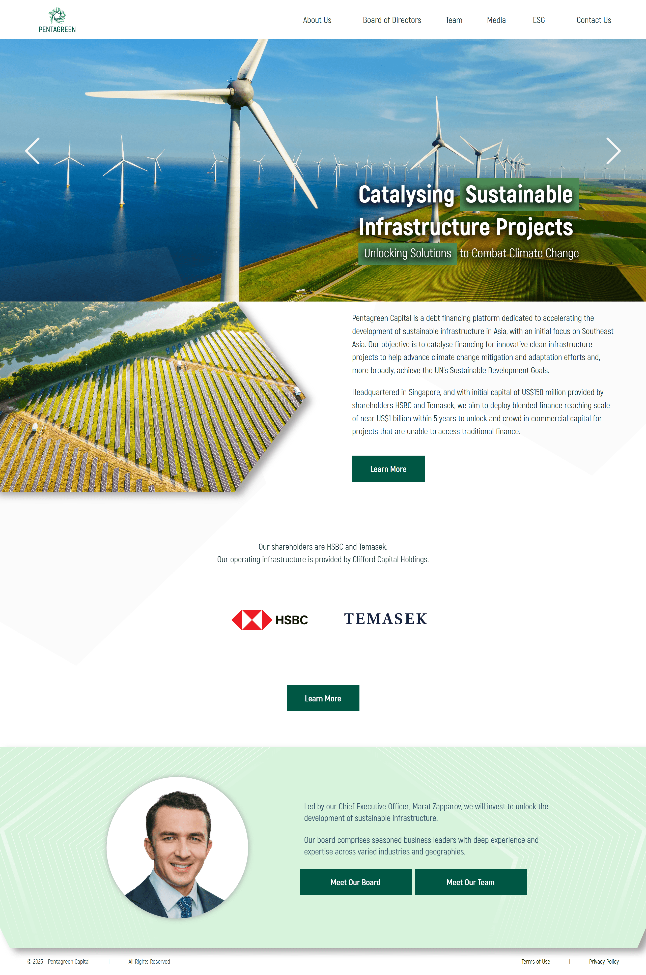 Pentagreen - Static Website project by John Carlo Salazar