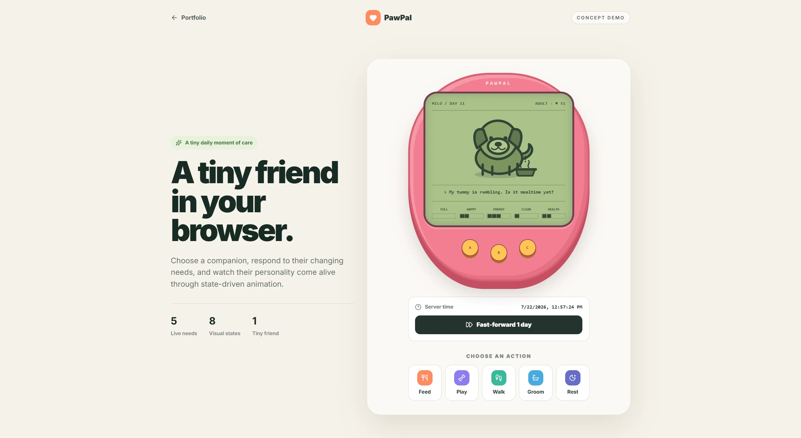 My EWL Pet Concept - ReactJS / Next.js project by John Carlo Salazar